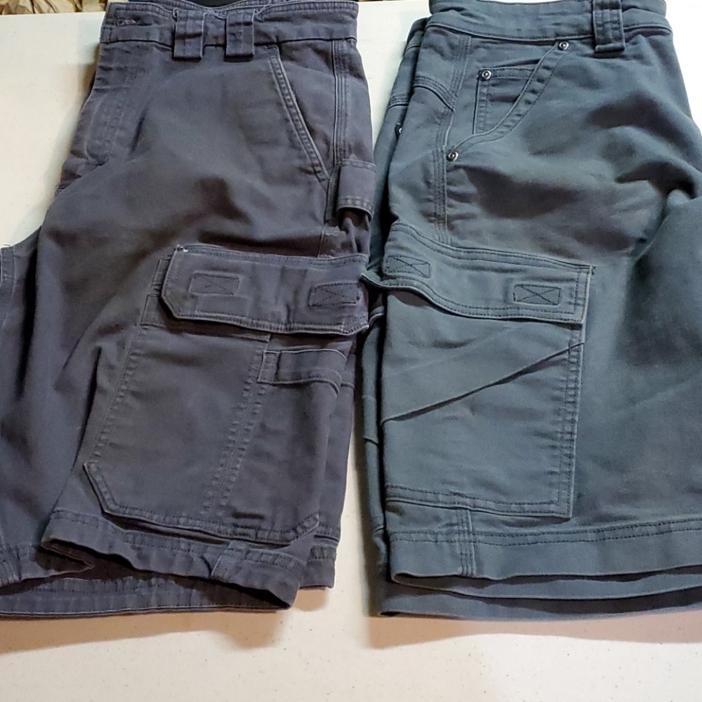 2 pair Duluth cargo shorts